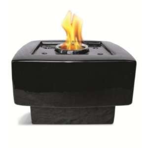  9 SQUARE BLACK BALTIC FLAMEPOT or FIRE POT by PACIFIC 