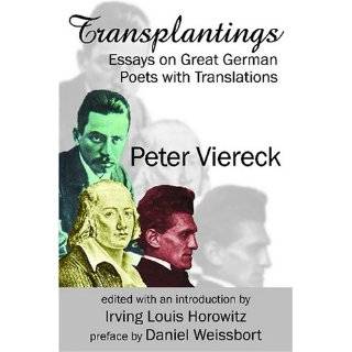 Transplantings Essays on Great German Poets with Translations by 