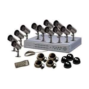  16 Channel DVR With 12 Bullet Cameras, 4 Dome Cam