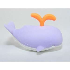  Whale Japanese School Erasers. Pastel Purple Color. 2 Pack 