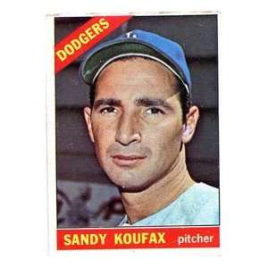 Sandy Koufax Unsigned 1966 Topps Card 