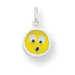   Designer Jewelry Gift Sterling Silver Enameled Emotion Face Charm