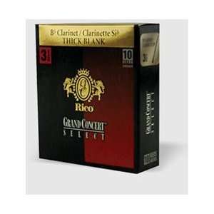  Grand Concert Select #3 Thick Bb Clarinet Reeds (Box of 10 