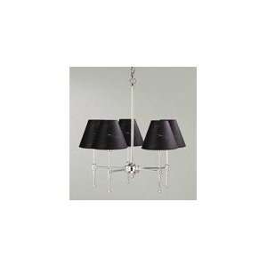 State Street Collection 5 Light Chandelier with Kurt Black Paper Laser 