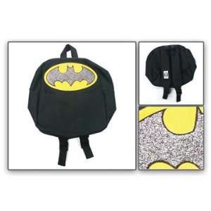  Mini Backpack   Batman   Bat Man Logo Black Bling 