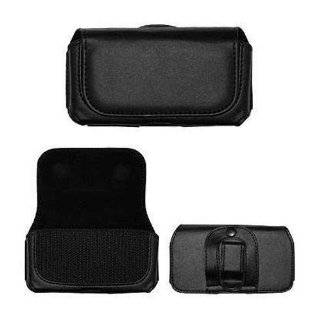 Black Horizontal Leather Pouch For HTC Ozone XV6175 Phone Case Cover 