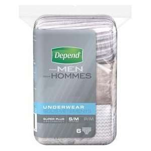 Depend for Men Colors & Prints Super Plus Absorbency Underwear Small 