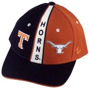 Zephyr Texas Longhorns Black & Burnt Orange Viper Fitted Hat  