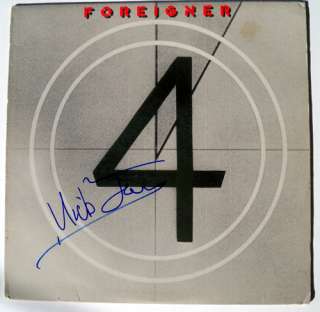Mick Jones Foreigner Autographed Signed Record Album LP  