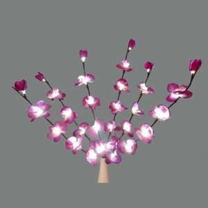 30 Battery Operated LED Lighted Artificial Purple Moth Orchid Branch 