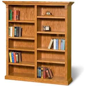  60inH Solid Wood Double Bookcase GHA082