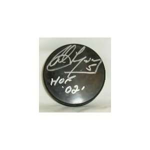  AUTOGRAPH PUCK LANGWAY