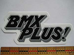 BMX PLUS Magazine RIDE Street Car BIKE FRAME STICKER DECAL   Free 