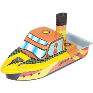 Pop Pop Speed Boat Vintage 1950 Tin Toy Replica working Steam engine 
