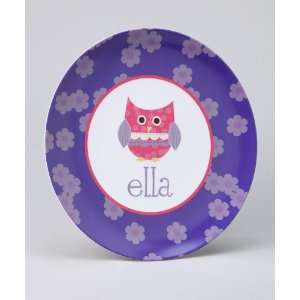  personalized owl plate