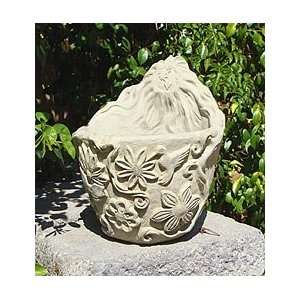  Made In USA Cast Stone Mother Earth Vista Planter Patio 