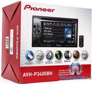 AVH P3400BH PIONEER TV CD DVD USB  AUX BLUETOOTH PANDORA IPOD EQ 