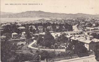 New Zealand BUY NOW Wellington From Thorndon 1915 early postcard 