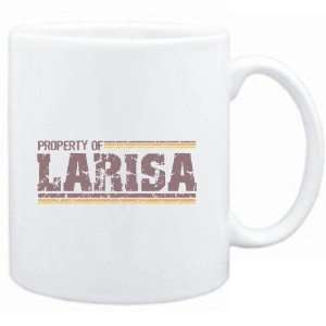  Mug White  Property of Larisa   Vintage  Female Names 