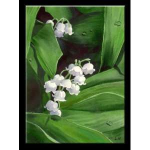 Lovely Lily Of The Valley Original Watercolor Painting 