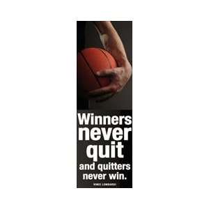  Basketball Motivational Poster, Laminated 12 x 36 