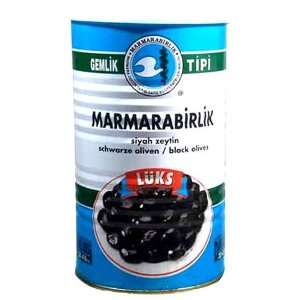 Marmarabirlik Lüks Black Olives   1.8lb  Grocery 