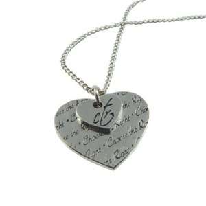  LDS Double Heart CTR Necklace, Womens and Girls Jewelry