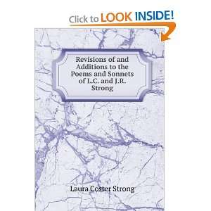   poems and sonnets of L.C. and J.R. Strong Laura Coster Strong Books