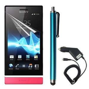  Clear Screen Protector + Touch Screen Aluminum Capacitive Stylus Pen 