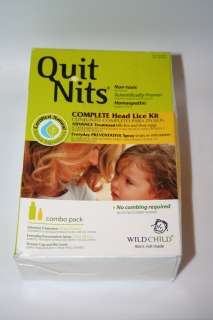 Quit Nits~Complete Head Lice Kit~Non Toxic~Homeopathic~RID yourself of 