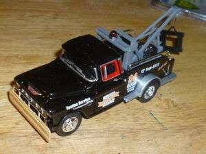 NEW 135 SCALE BLACK DIECAST TOWTRUCK 1955 CHEV CAMEO  