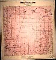 MUD LAKE, BIG PRAIRIE TOWNSHIP MICHIGAN PLAT MAP 1900  