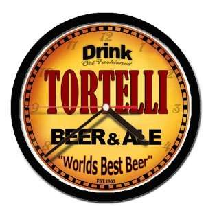  TORTELLI beer and ale cerveza wall clock 