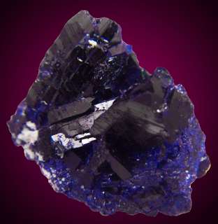 NewFind 1.8NavyBlue AZURITE Crystals Milpillas Mexico  