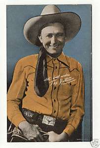 Western movie exhibit card Tex Ritter singing cowboy  