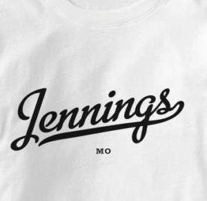 Jennings Missouri MO METRO WHITE Hometown So T Shirt XL  