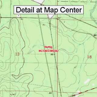  USGS Topographic Quadrangle Map   Huttig, Arkansas (Folded 