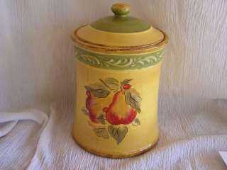 NEW JCP Penney Home Madden Tuscan Grape Pear Canister  