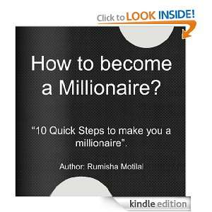 How to become a millionaire? Rumisha Motilal, Nishan Motilal  