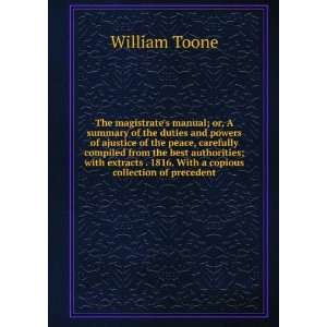   copious collection of precedent (9785878297493) William Toone Books