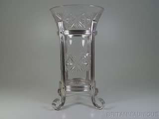   French Christofle & Cut Baccarat Crystal Vase *** LOVELY  