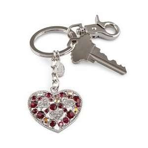  Bejeweled Heart Keychain 