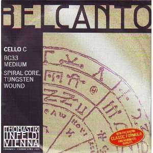 Thomastik Infeld Cello Belcanto C Rope Core, Tungsten 