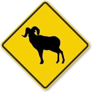  Mountain Goat Crossing Symbol High Intensity Grade Sign 