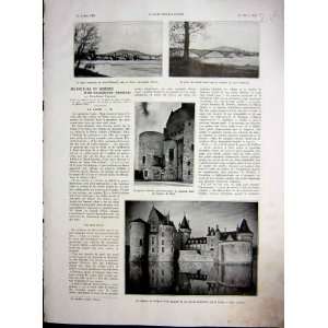   Loire Architecture Bridge Bellegarde French Print 1934