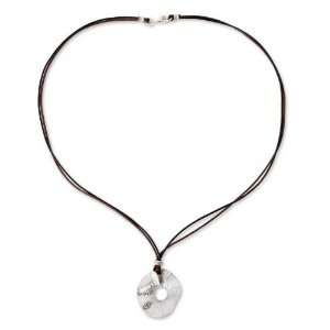  Leather necklace, Hypnotic Anemone Jewelry