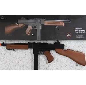   Eagle Airsoft Spring M306 M1A1 Tommy Gun Rifle FULL SCALE  