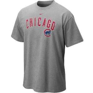  Nike Chicago Cubs Ash Outta The Park T shirt Sports 