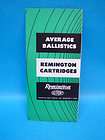 remington average ballistics cartridges green fold out advertising 