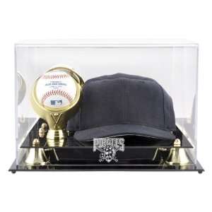  Acrylic Cap and Baseball Pirates Logo Display Case Sports 